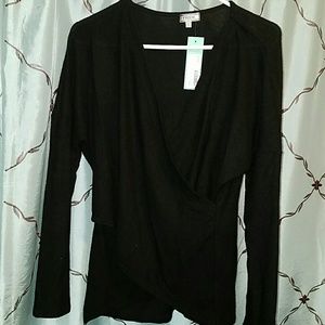 Brand black cross over sweater from stitch fix