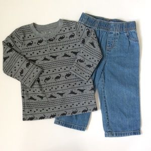 18M - Dino Thermal & Little Boy Jeans