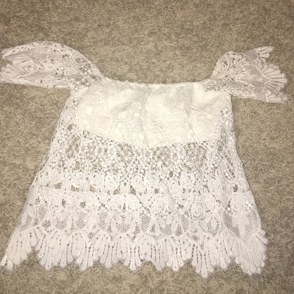 PacSun off shoulder crop top