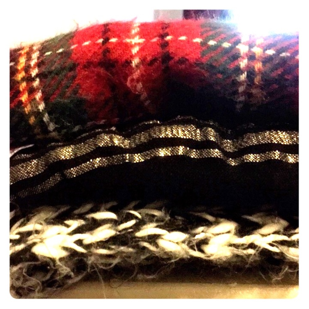 Three scarves
