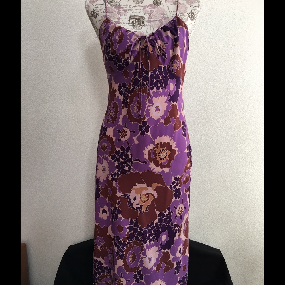 EXPRESS Floral Spaghetti Strap Dress