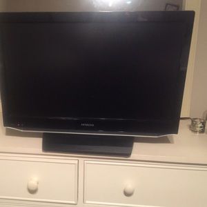 A flat screen hitachi tv