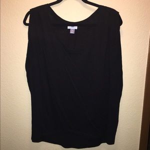 Black loose fitting shirt