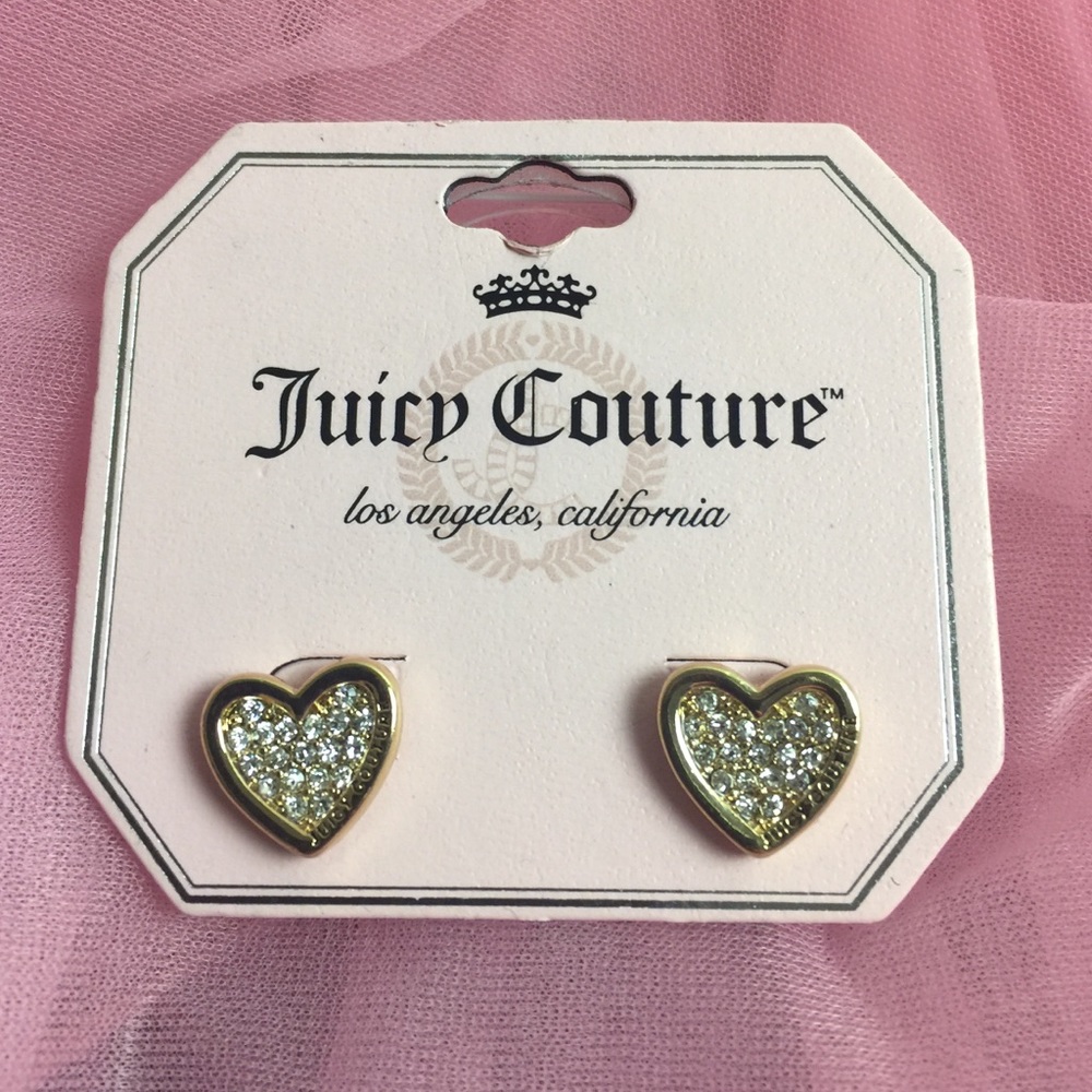 Juicy Couture heart earrings