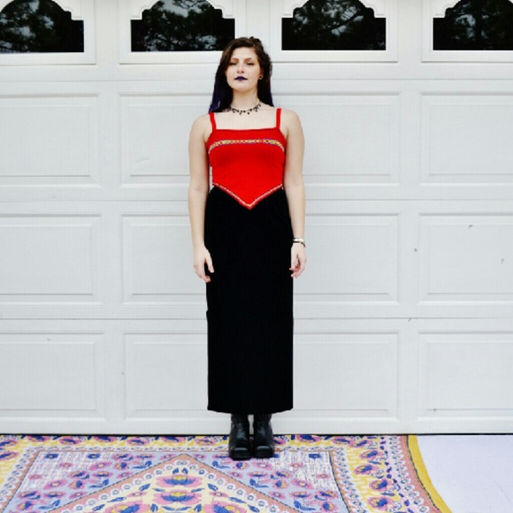 MSK small Black Velvet Sexy Side Split Maxi Skirt - Picture 2 of 6