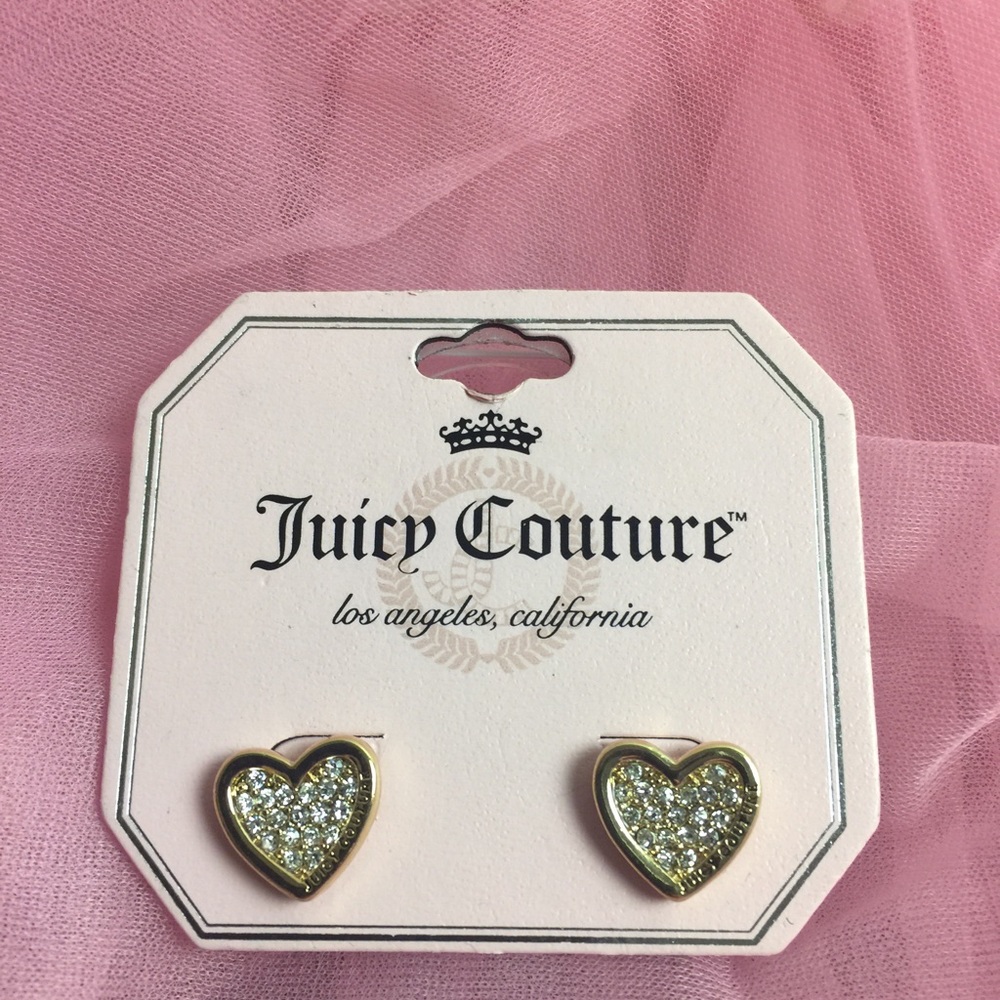 Juicy Couture heart earrings