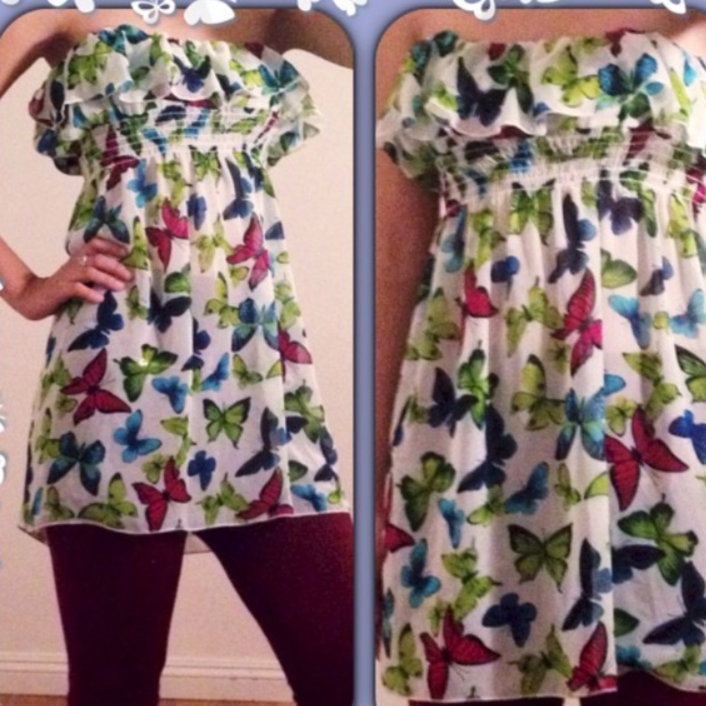 💋NEW: Butterfly pattern top - Picture 3 of 3