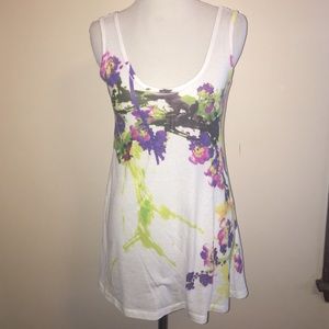 Flower Printed Tank Top