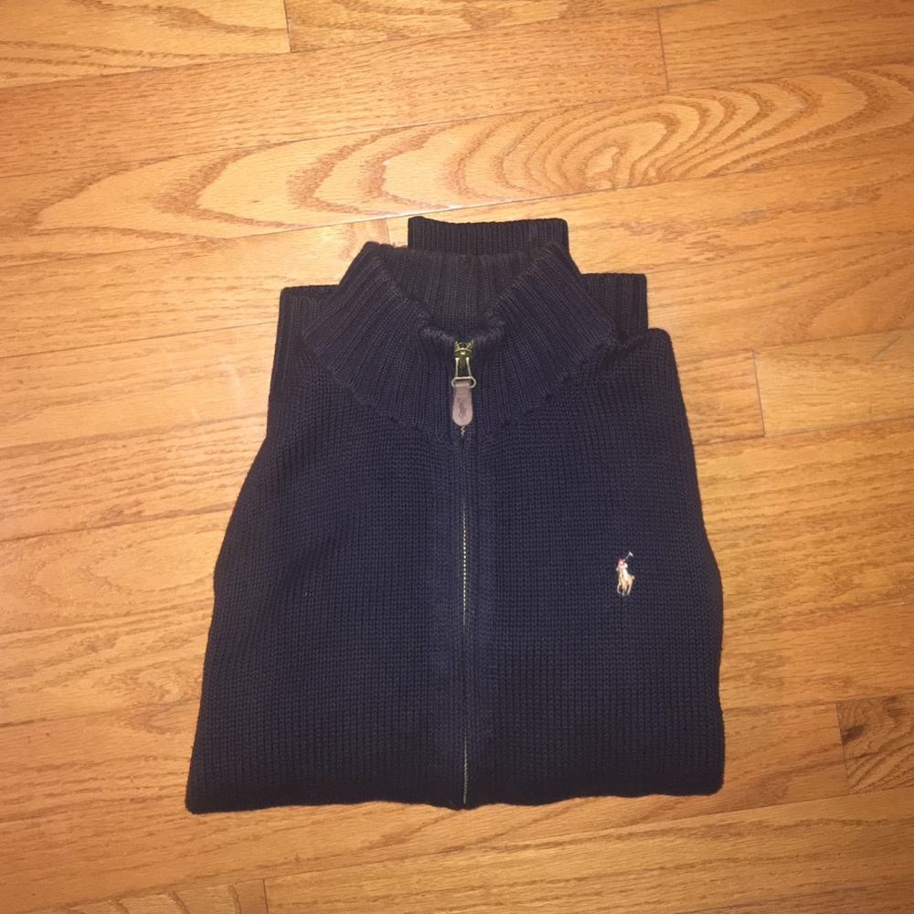 Polo by Ralph LaurenLong sleeve full zip sweater