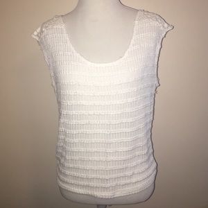White Crochet Top