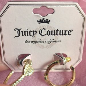 Juicy Couture loop/heart earrings