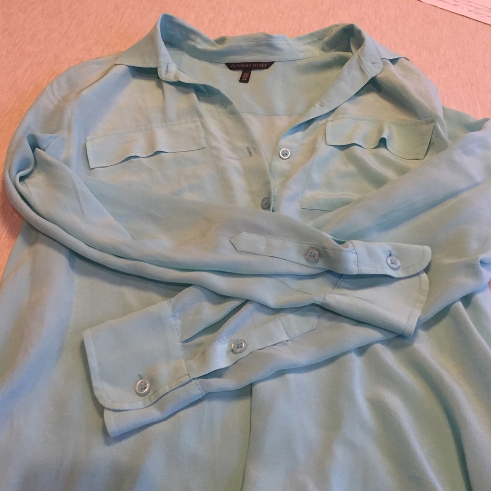 Victoria's Secret blue button down
