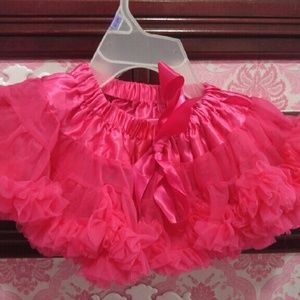 Toddler girls hot pink petite tutu skirt