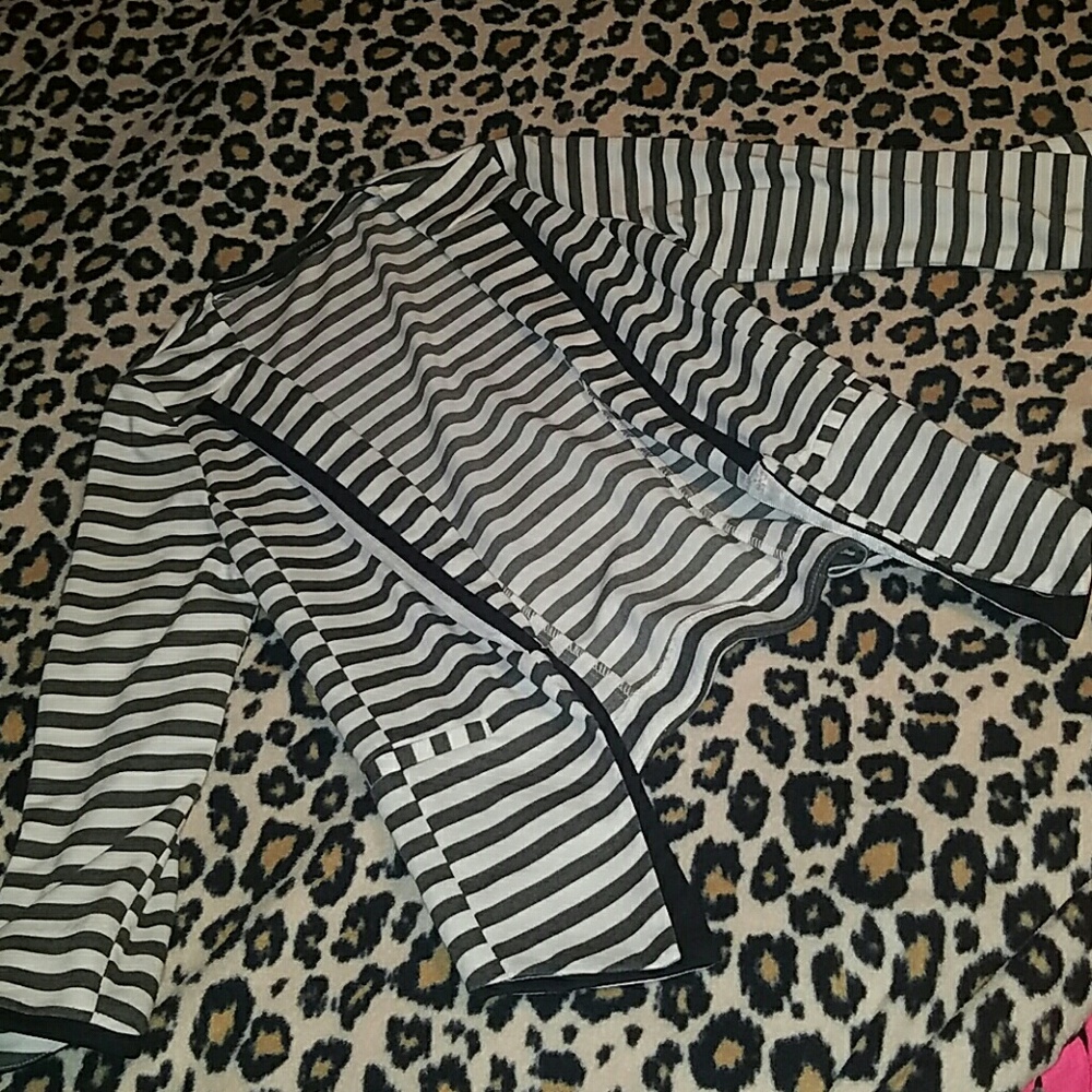 Striped business casual jacket