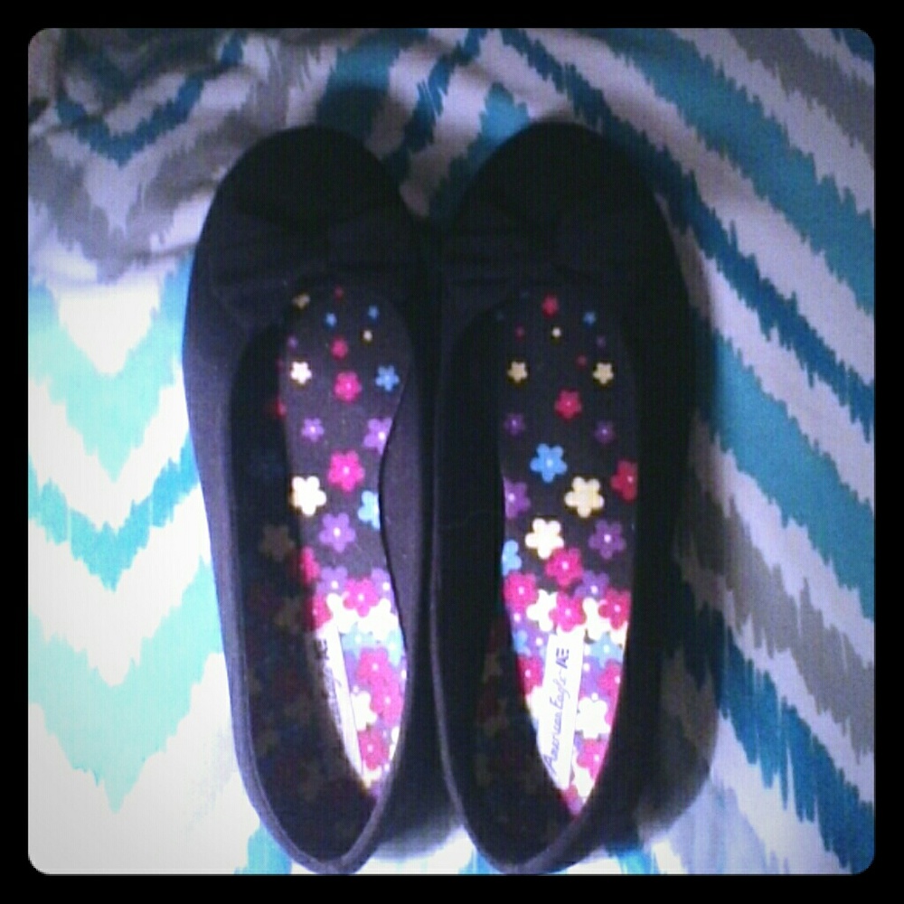 Black American Eagle Dress Shoes