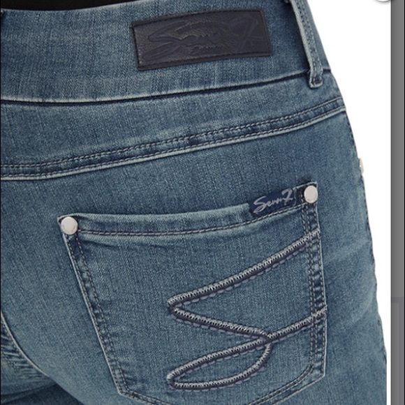 SOLD Seven7 Tummy-Less Slimmer Jean Legging Sz 28 - Picture 2 of 4