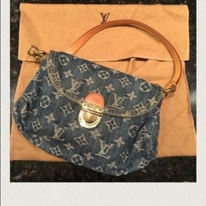 LOUIS VUITTON Mini Pretty denim Shoulder Bag