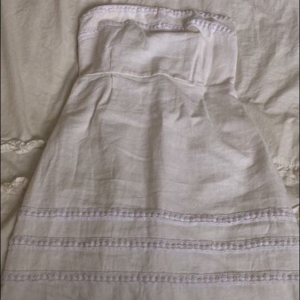 White Strapless Dress