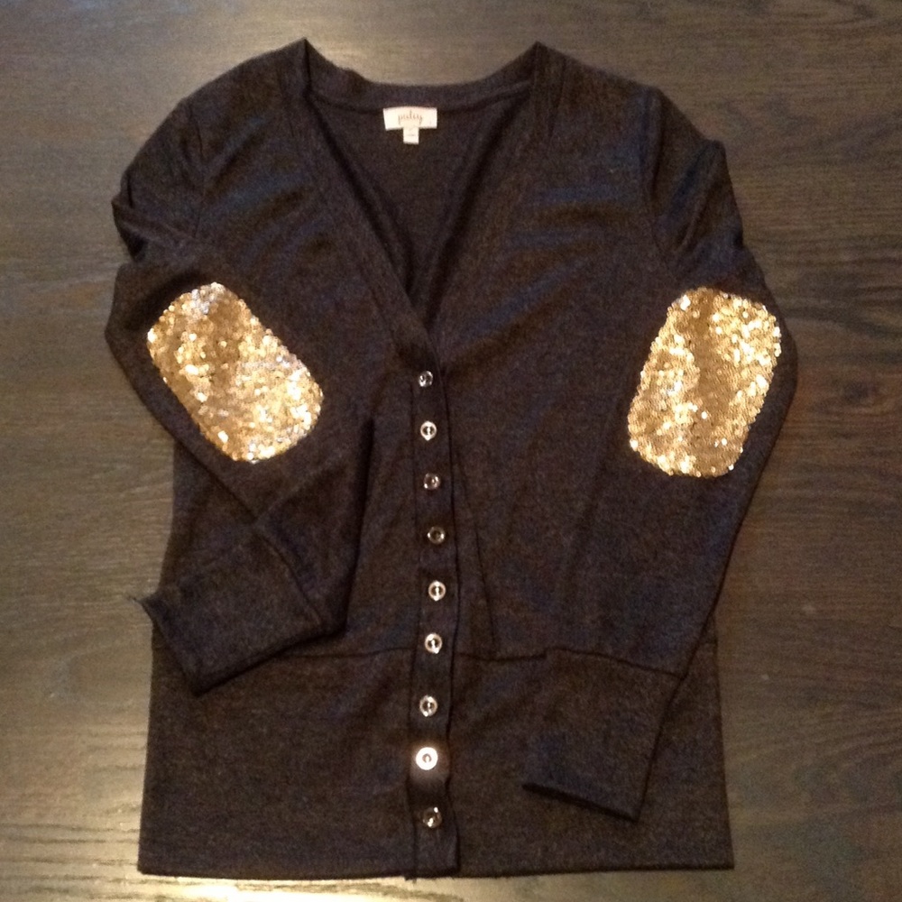 Elbow patch cardigan XS