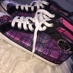 Plaid Coach Sneakers