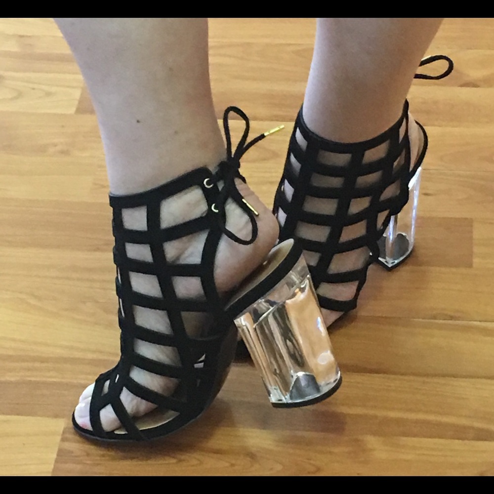 Sassy Black Sandals - Picture 3 of 3