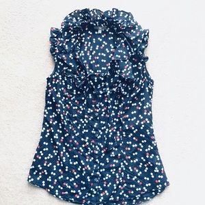 GAP Ruffled Polka Dots Blouse