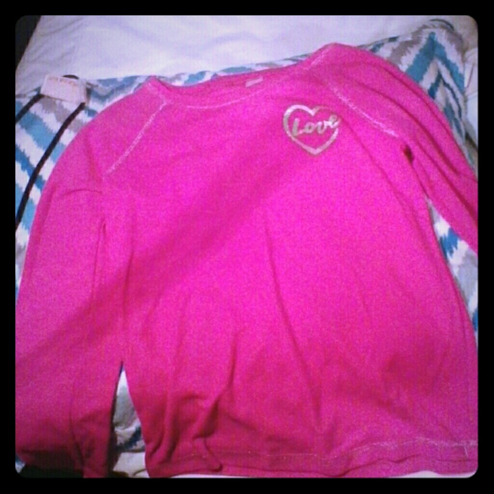 Pink long sleeve top