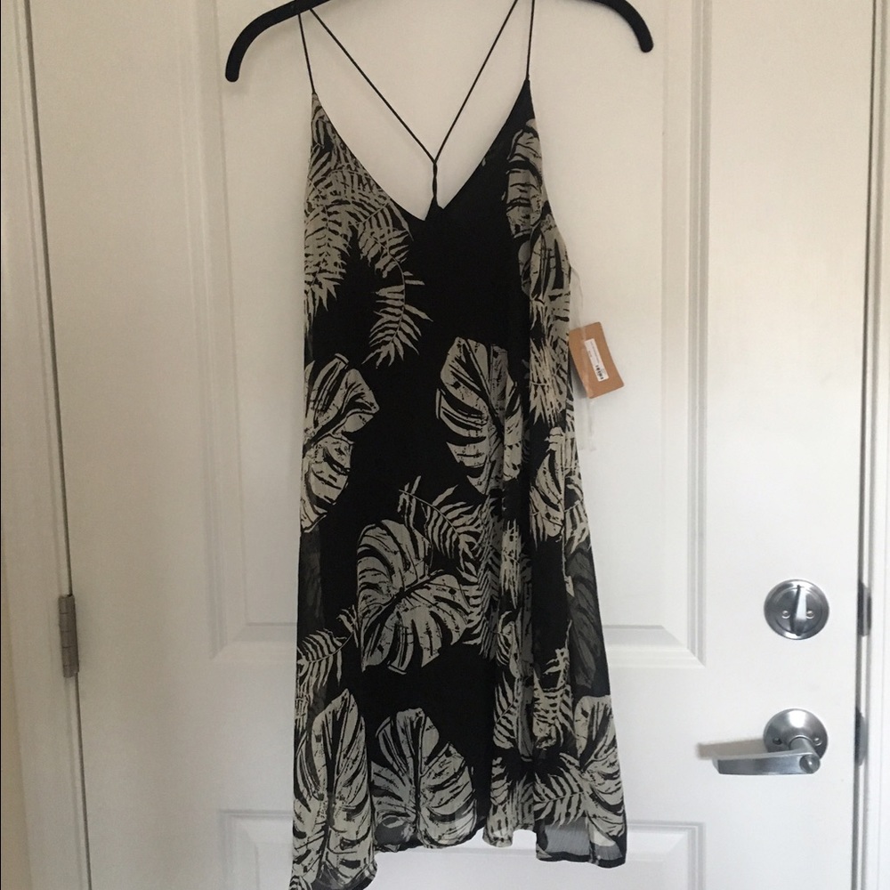 American Threads Black Patterned Dress