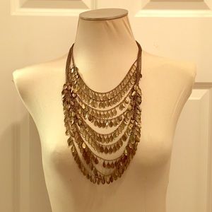 Metal layer necklace