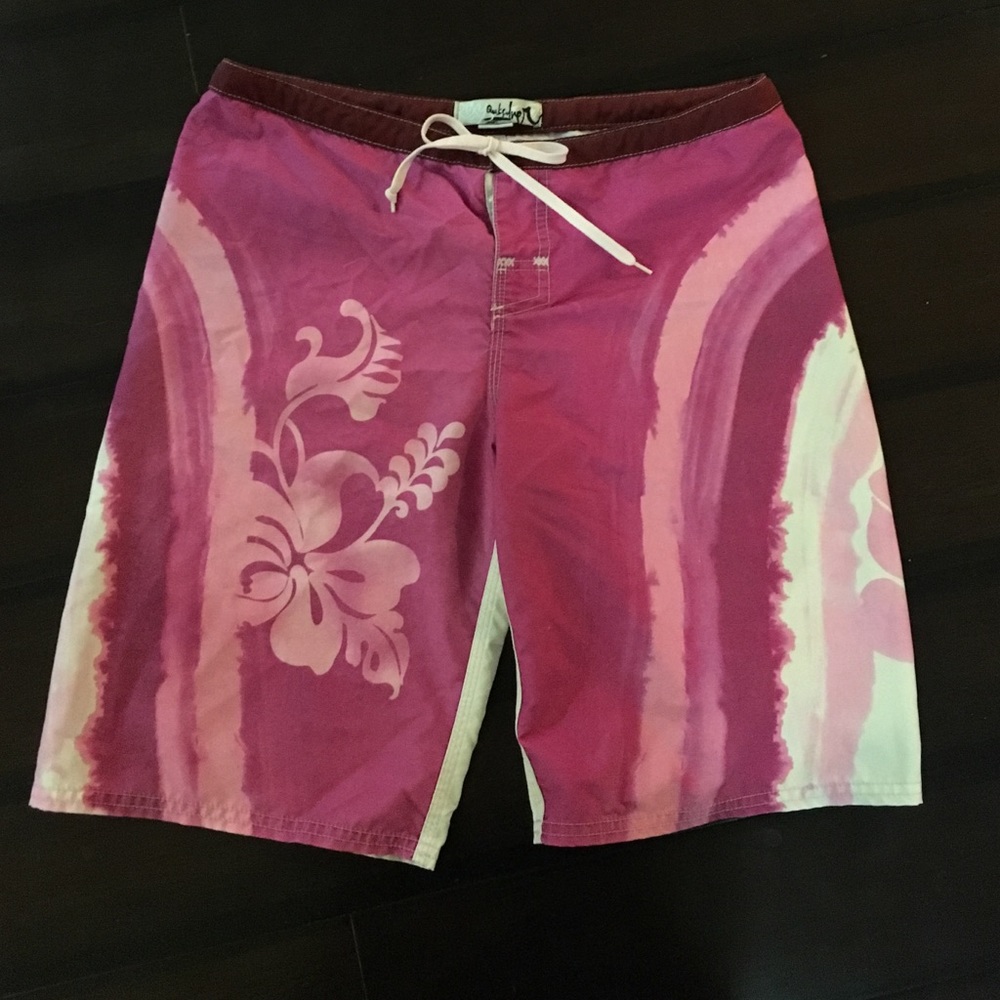 Roxy Quicksilver size 7 Pink Boardshorts