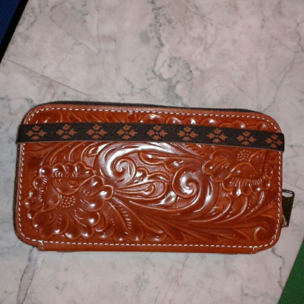 Patricia Nash Tooled Oria Leather Wallet