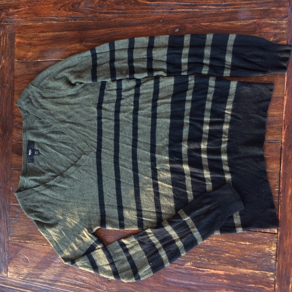 Forest and black sweater