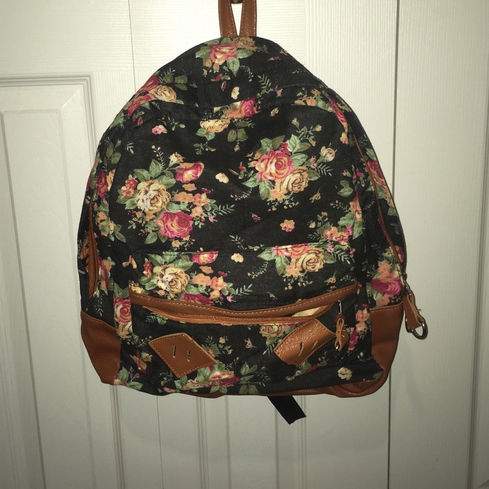 floral backpack