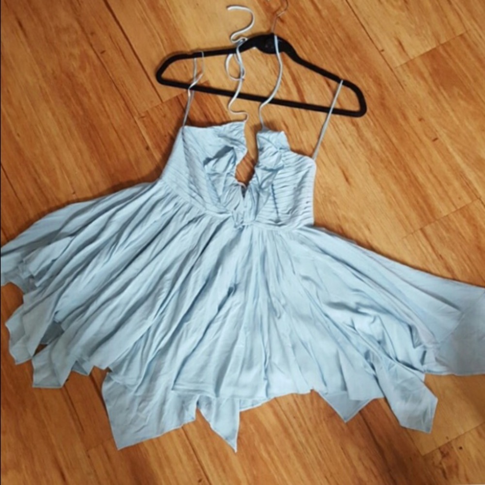 SOLD Free People Blue Mini Dress