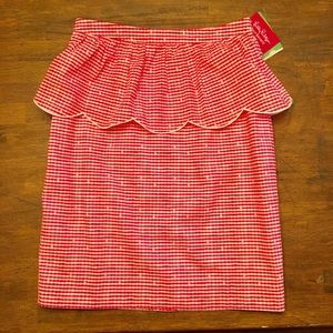 NWT Lily Pulitzer peplum skirt