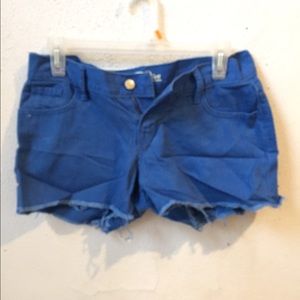 Blue jean shorts