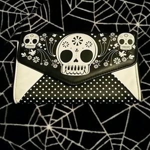 Sugar skull wallet