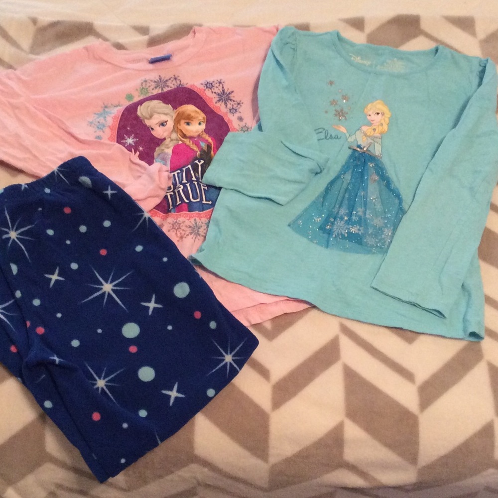 Elsa Pj flannel set w/nwot Elsa long sleeve shirt
