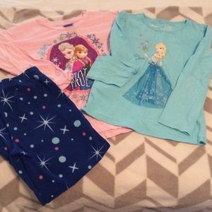 Elsa Pj flannel set w/nwot Elsa long sleeve shirt