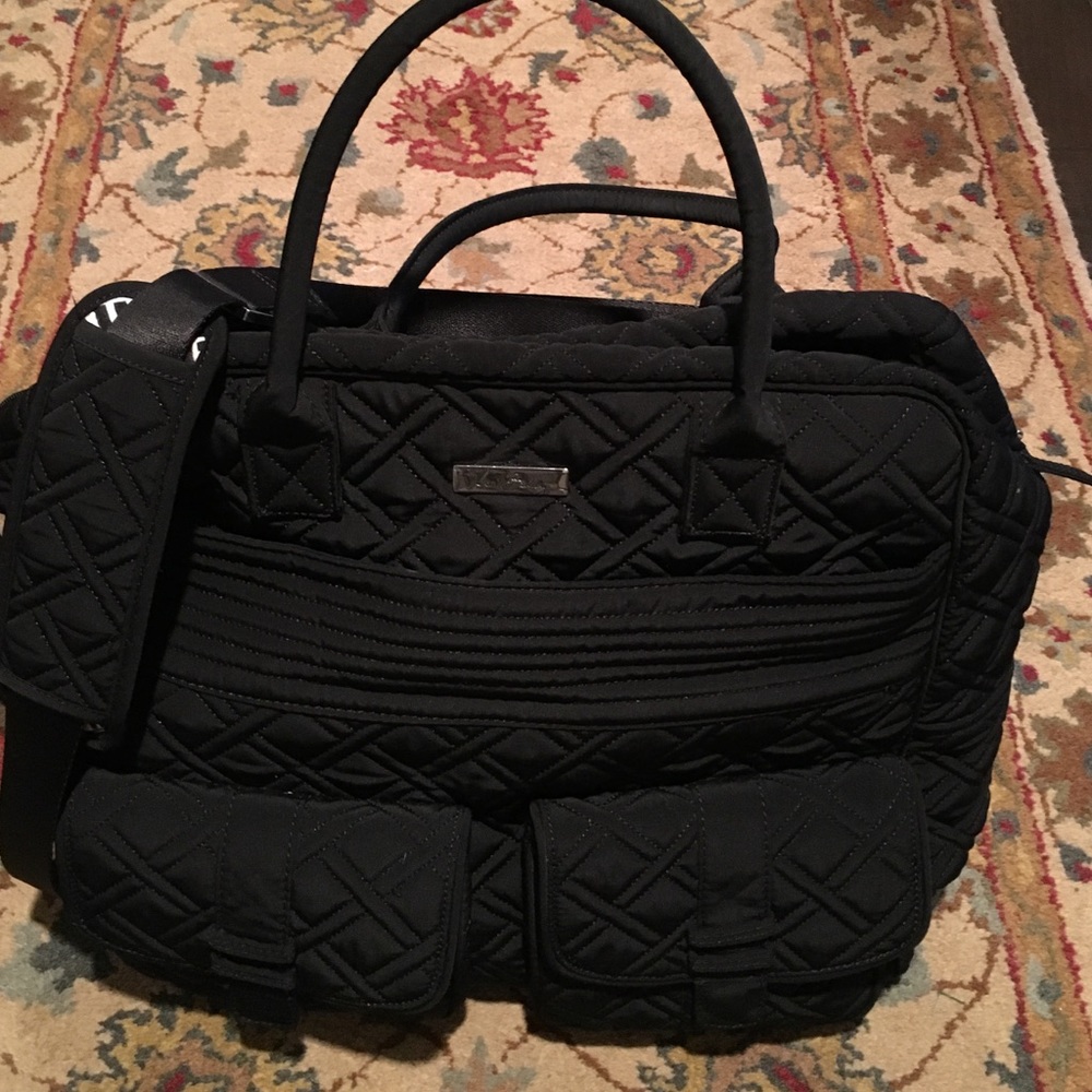 Vera Bradley Grand Traveler black bag