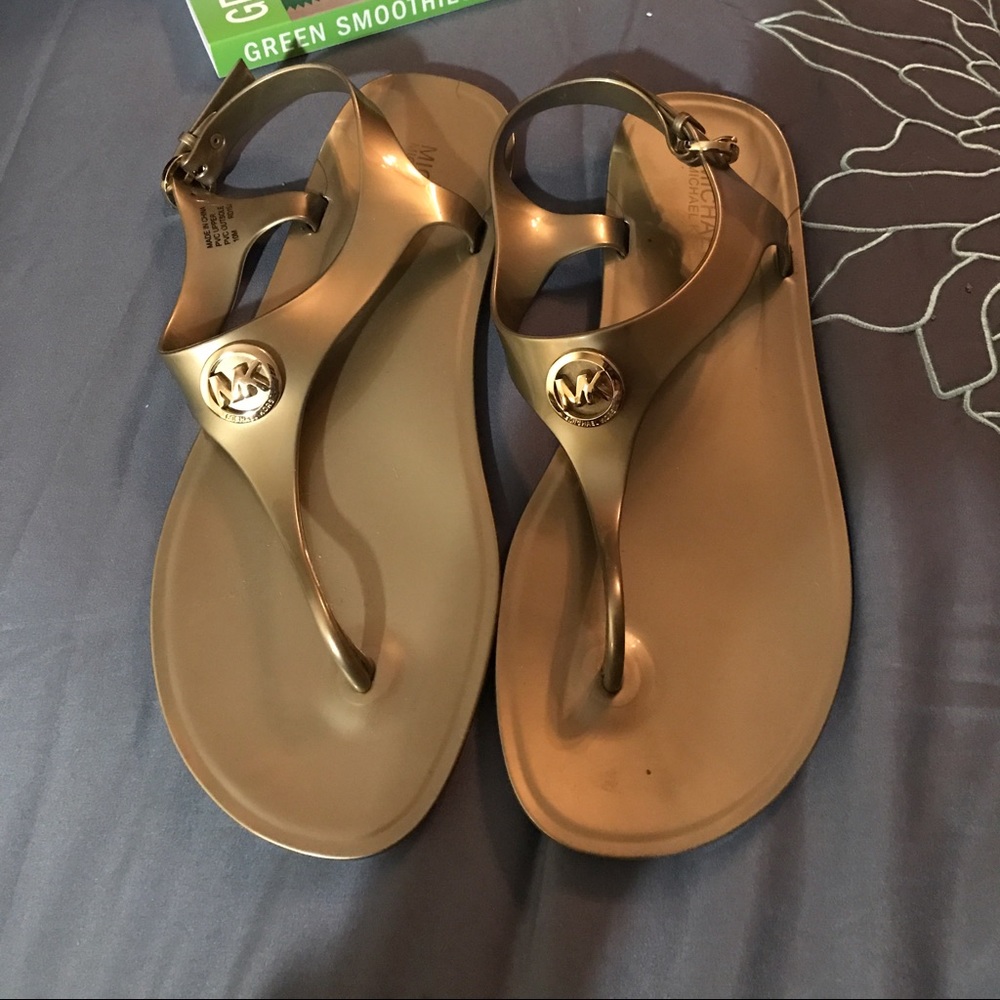Gold Michael Kors Sandals