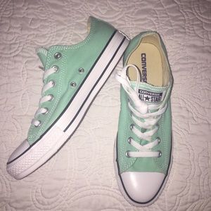 Mint Green Converse Sneakers Size 10