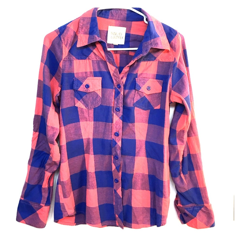 Button down long sleeve top