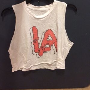 Brandy Melville LA graphic tank top