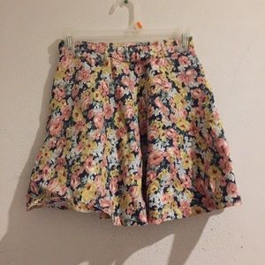 Floral skater skirt