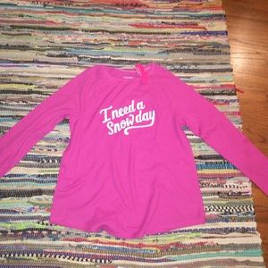 Long sleeve "I need a snow day" penguin pants