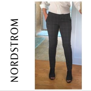 Amanda + Chelsea Brown Plaid Slim Fit Pants Sz 2