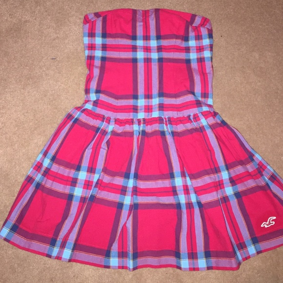Hollister Dresses & Skirts - Hollister red plaid dress