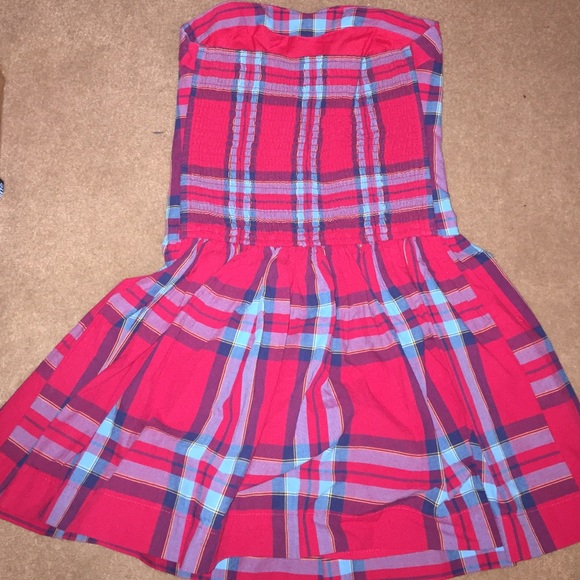 Hollister red plaid dress - Picture 3 of 3