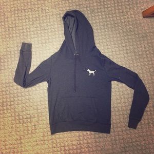 VICTORIA SECRET PINK gray hoodie